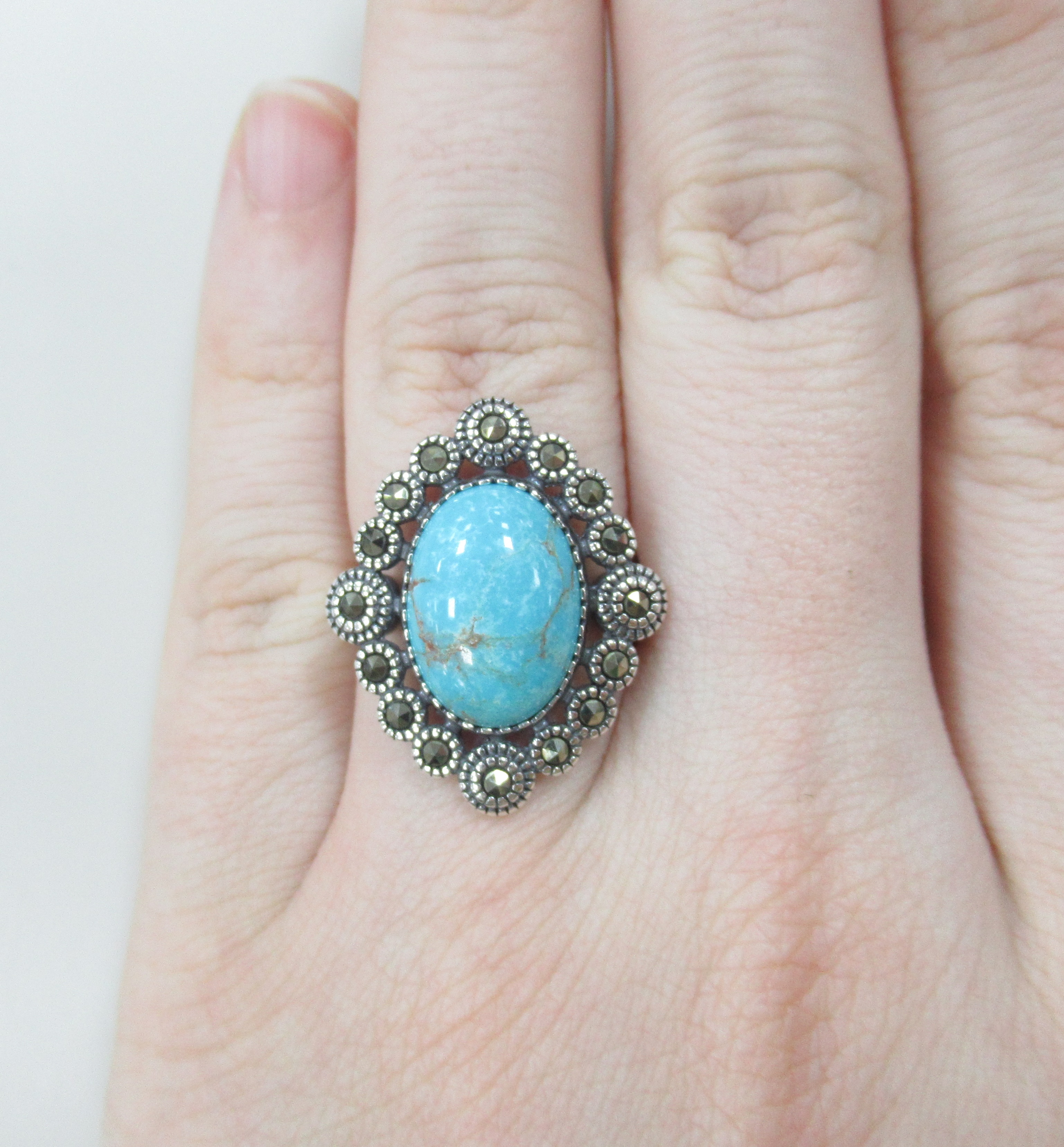 Серебряное кольцо с бирюзой